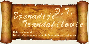 Đenadije Trandafilović vizit kartica